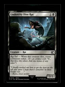 UNDERCITY DIRE RAT Final Fantasy #123 FIN(NM+)(MTG) - Image 1