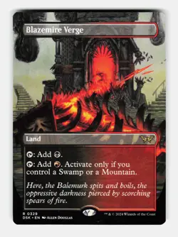 MTG: Blazemire Verge (Borderless) | Duskmourn: House of Horror 329 NM - Image 1