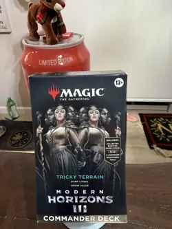 MTG Magic The Gathering Commander Deck Modern Horizons III TRICKY TERRAIN - Image 3