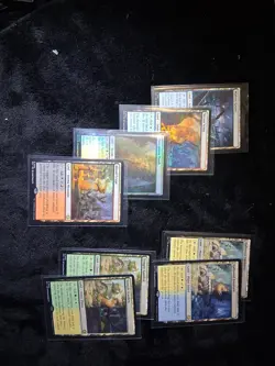MTG. Shock Lands Lot 8 Lands 6 Different. Foil Overgrown Tomb - Image 1