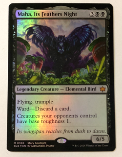 Maha, Its Feathers Night Bloomburrow Foil MTG - Image 1