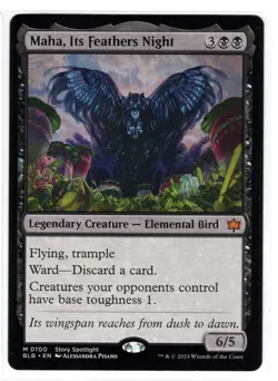 MTG Maha, Its Feathers Night - Bloomburrow (BLB) Regular Magic Near Mint - Image 1