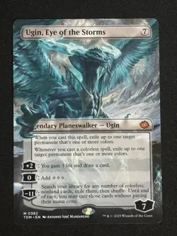 1x MTG Ugin, Eye of the Storms (Borderless) - Tarkir: Dragonstorm (TDM) #382 - Image 1