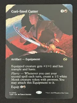 1x MTG Cori-Steel Cutter (Borderless) - Tarkir: Dragonstorm (TDM) #343 - Magic - Image 1