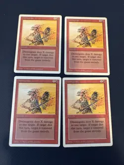 MTG - Magic The Gathering - Disintegrate X 4 - Revised - LP/EX! - Image 1