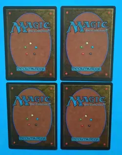 Magic the Gathering MTG Fourth (4TH) Editon BLACK KNIGHT X 4 LP/EX U 1995! - Image 2