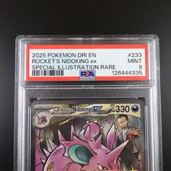 PSA 9 Team Rocket's Nidoking ex 233/182 Pokemon Destined Rivals Full Art Graded - Image 2