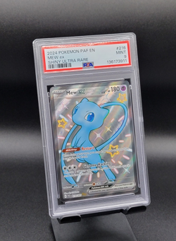 MEW EX ~ 2024 Paldean Fates-EN 216/091 ~ Shiny Ultra Rare ~ PSA 9 MINT - Image 2