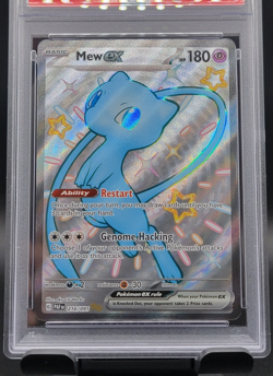 MEW EX ~ 2024 Paldean Fates-EN 216/091 ~ Shiny Ultra Rare ~ PSA 9 MINT - Image 3