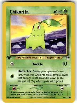 Pokemon TCG Neo Genesis (1st Edition) #53/111 Chikorita LP+ - Image 1