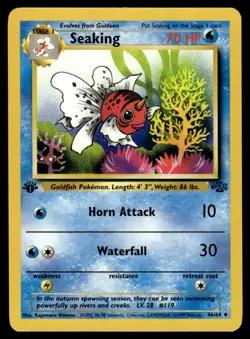 Pokemon TCG Jungle 1st Edition #46/64 Seaking LP+ - Image 1