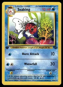 Pokemon TCG Jungle 1st Edition #46/64 Seaking LP+ - Image 1