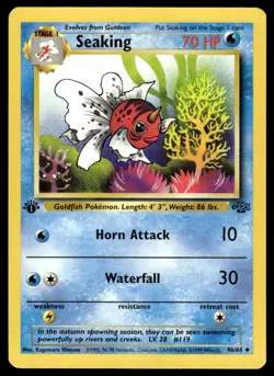 Pokemon TCG Jungle 1st Edition #46/64 Seaking LP+ - Image 1
