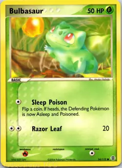 Bulbasaur 54/112 Common FireRed & LeafGreen Pokemon LP - Image 1