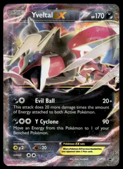 Pokemon TCG XY Promos #XY150 Yveltal EX LP - Image 1