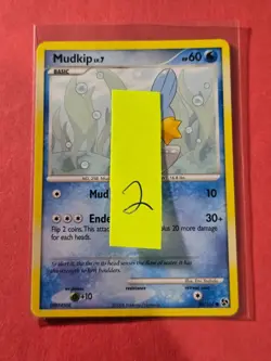 2008 Pokemon Diamond and Pearl Great Encounters #80 Mudkip, C, NF/H, cd2 - Image 3