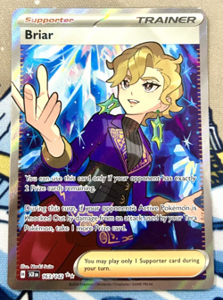 Briar 163/142 Ultra Rare Holo Near Mint Condition Stellar Crown - Image 1