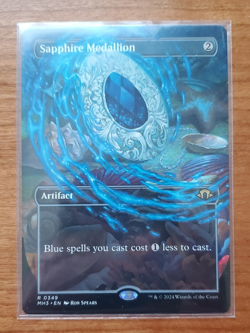 MTG Sapphire Medallion (NM) - (Borderless, Regular) MH3 - Image 1