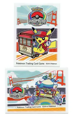 2016 San Francisco Bundle Individual Card Sleeves Pokemon World Championships - Image 1