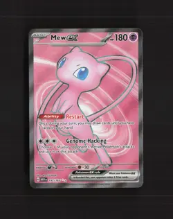 Mew ex 193/165 Sv: Scarlet & Violet 151 Full Art Ultra Rare Holo Pokemon Card NM - Image 1