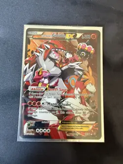 Pokemon TCG Double Crisis Groudon EX 15/34 Team Magma's Full Art Holo Rare - Image 2