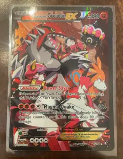 Pokemon TCG Team Magma's Groudon EX 15/34 Double Crisis Holo Rare - Image 1