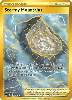 Stormy Mountains - 232/203 - Pokemon Evolving Skies Sword Shield Secret Rare NM - Image 1