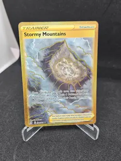 Pokemon Card Stormy Mountains 232/203 Evolving Skies Secret Rare - Image 1