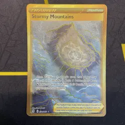 Stormy Mountains - 232/203 - Pokemon Evolving Skies Sword Shield Secret Rare NM - Image 1