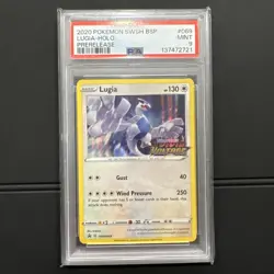 2020 POKEMON SWSH BLACK STAR PROMO #069 LUGIA-HOLO PRERELEASE PSA 9 MINT - Image 1