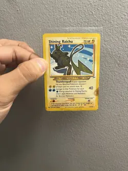 2002 Pokemon TCG Neo Destiny #111/105 Shining Raichu Secret Rare Holo - Image 1