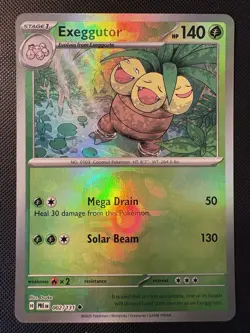 2025 Pokemon Prismatic Evolutions Exeggutor 002/131 MASTER BALL PATTERN HOLO! - Image 1