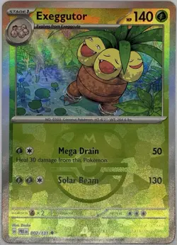 Exeggutor (Master Ball Pattern) 002/131 - SV: Prismatic Evolutions MINT Pokemon - Image 1