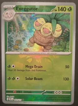 Pokemon Exeggutor (Master Ball Pattern) 002/131 Sv: Prismatic Evolutions Holo - Image 1
