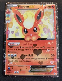 Flareon EX RC6/RC32 Pokemon TCG card Radiant collection Generations 20th Ann - Image 1