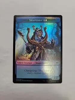 MTG - Human Warrior / Shapeshifter Token Foil KHM #003 - Image 3