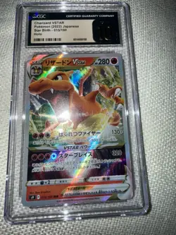 Pokemon TCG Charizard VSTAR 015/100 S9 Star Birth Holo Japanese CGC Pristine 10 - Image 2