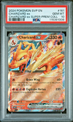 2024 POKEMON SVP PROMO SUPER-PREMIUM COLLECTION #161 CHARIZARD EX PSA 10 - Image 1