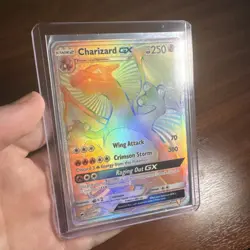 Pokemon Rainbow Charizard GX (Secret) 150/147 Sun & Moon - Burning Shadows - Image 1