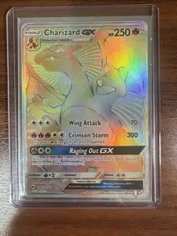 Pokemon Rainbow Charizard GX (Secret) 150/147 Sun & Moon - Burning Shadows - Image 2