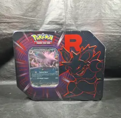 Pokemon TCG Destined Rivals Team Rocket Tin Nidoking SEALED NEW FREE SHIPPING - Image 2