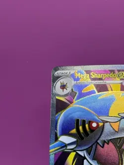 Mega Sharpedo ex 113/094 Me02: Phantasmal Flames Holo Pokemon TCG NM - Image 3