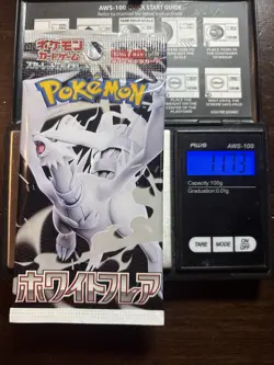 Heavy 11.73g Pokemon Sealed White Flare Japanese Booster Pack - Image 1