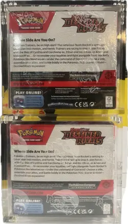 2x 2025 Pokemon TCG Scarlet & Violet Destined Rivals Booster Box with Acrylic - Image 2