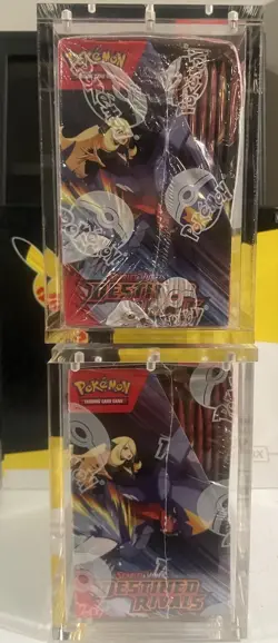 2x 2025 Pokemon TCG Scarlet & Violet Destined Rivals Booster Box with Acrylic - Image 4