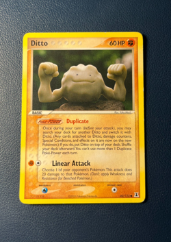 Ditto (Geodude) 62/113 EX Delta Species Rare Pokemon TCG Non Holo - LP - Image 1