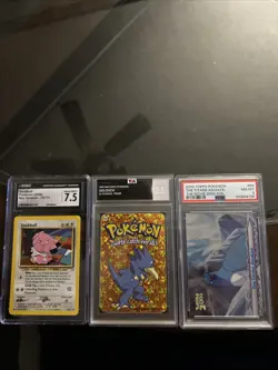 3 Graded Pokemon Slabs - Image 1