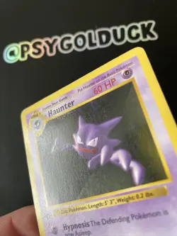 Pokemon Base 1st Edition Shadowless Haunter 29/102 MP - Image 2