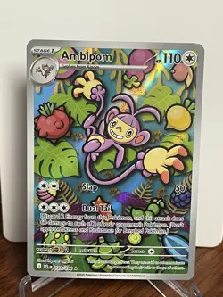 Ambipom 107/094 Me02: Phantasmal Flames Holo Near Mint Pokemon TCG - Image 1