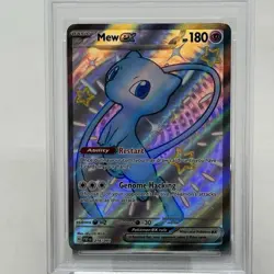 Pokemon Mew ex SV: Paldean Fates 216/091 Shiny Ultra Rare Holo PSA 9 - Image 3